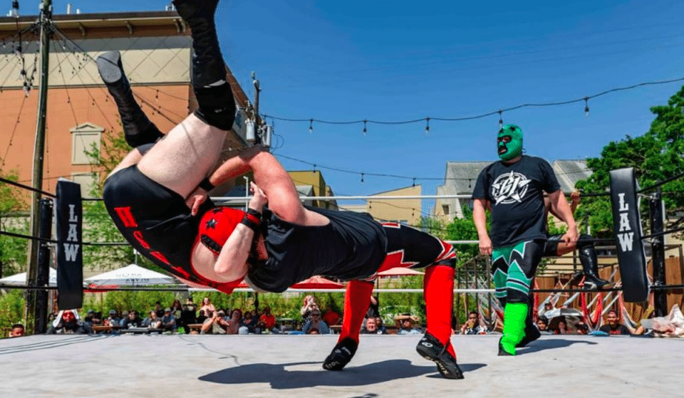 This Vibrant Beer Garden Is Hosting Raucous Backyard Wrestling Matches