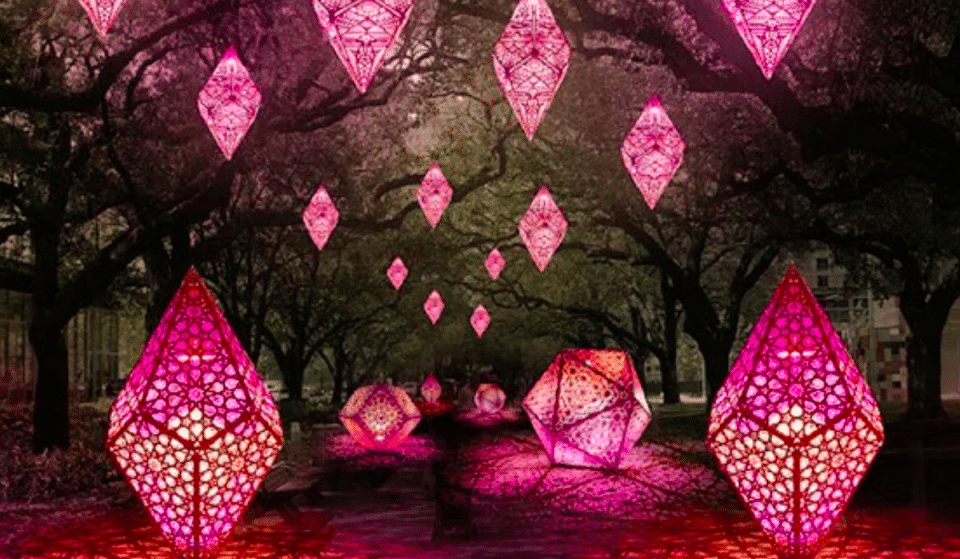 An Incandescent ‘Mosaic Of Light’ Art Installation Opens Today In Houston