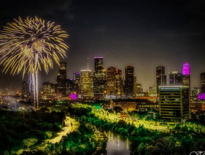 Witness Houston’s Stunning Firework Show On The Bayou