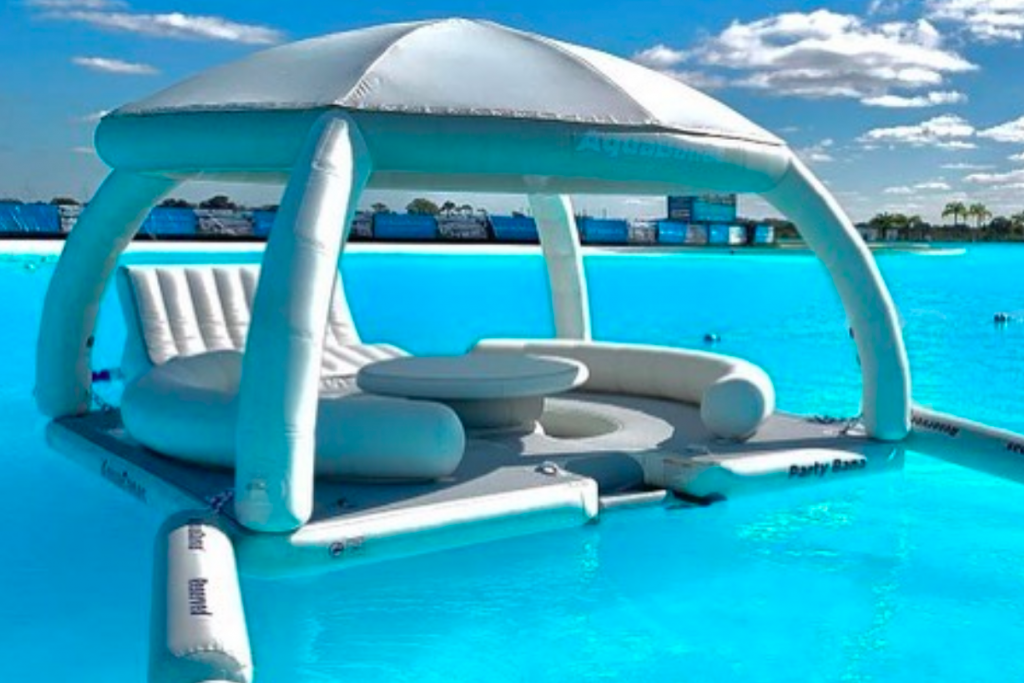 Make Waves On These Floating Cabanas At This Turquoise Lagoon This ...