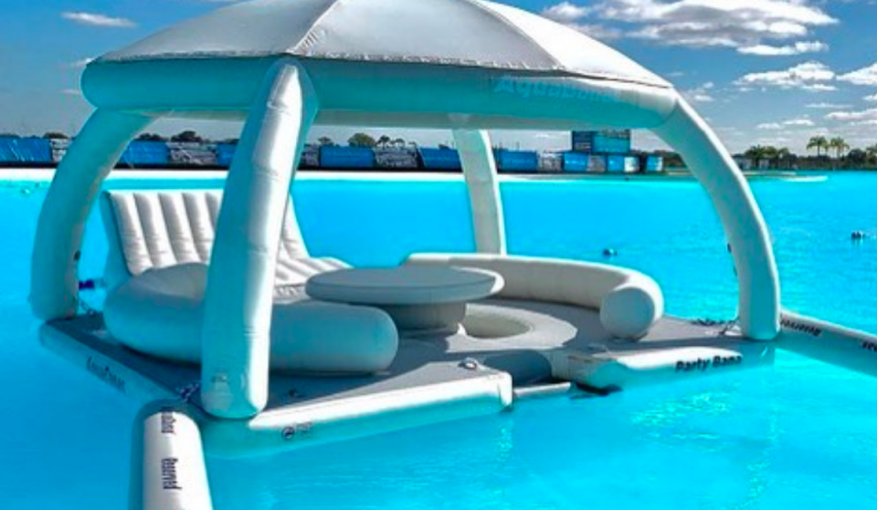 Make Waves On These Floating Cabanas At This Turquoise Lagoon This Summer