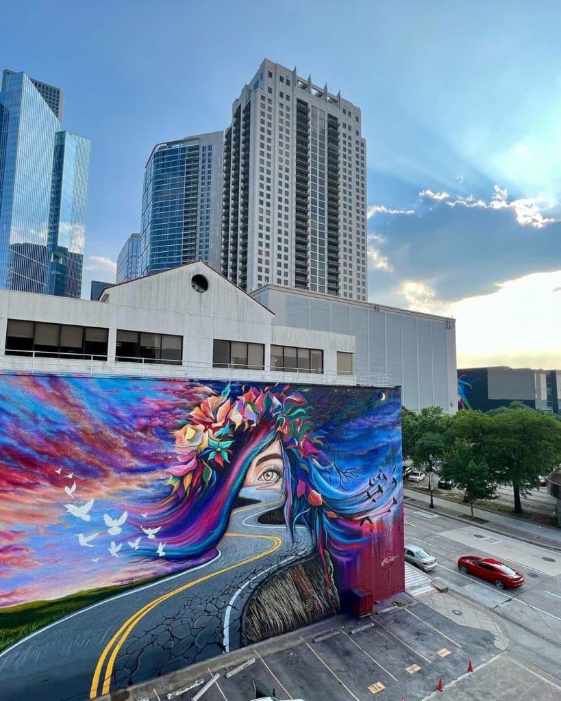 New Mural Pays Homage To Space City With Cosmic Canine – Houston Public  Media