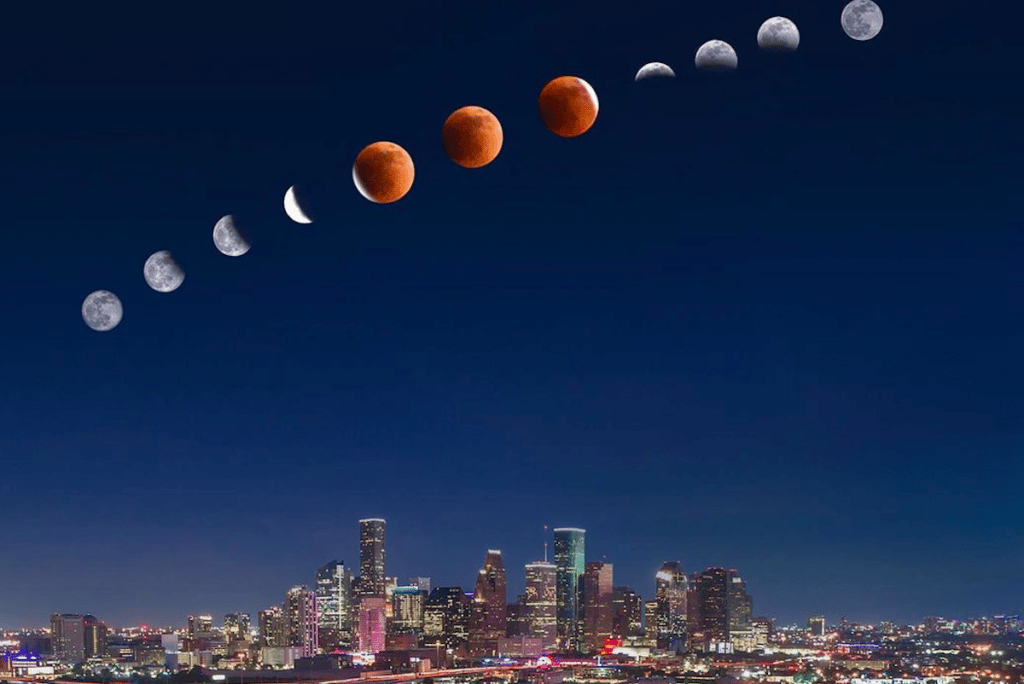 The Last Total Lunar Eclipse Until 2025 Will Illuminate Houston Skies Tomorrow Morning
