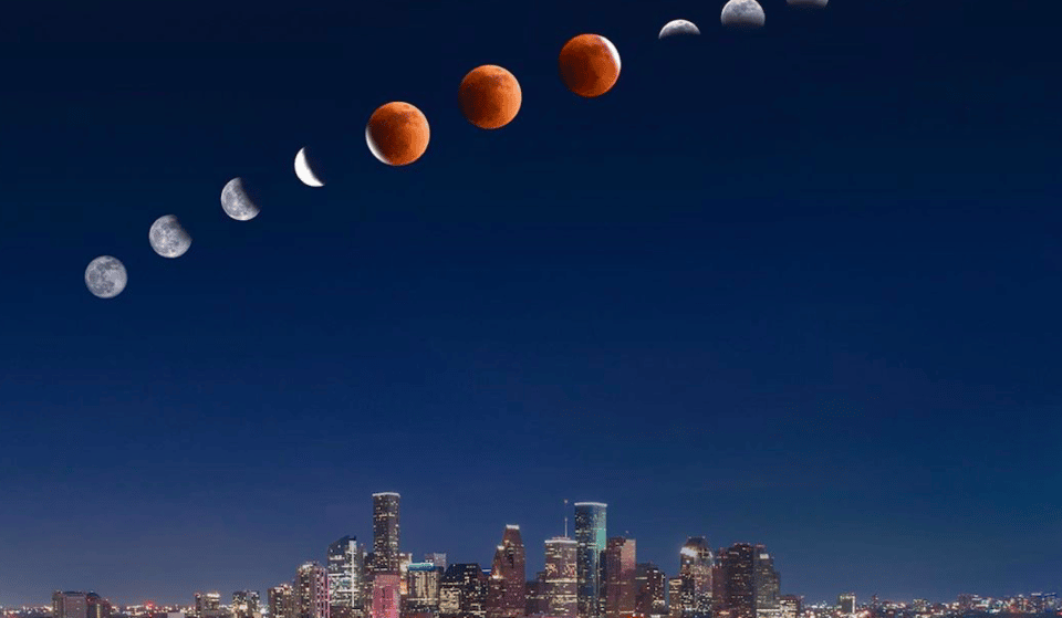 The Last Total Lunar Eclipse Until 2025 Will Illuminate Houston Skies Tomorrow Morning