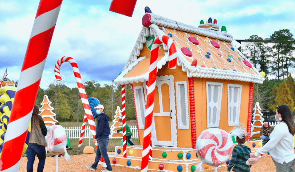 Wander Through A Life-sized Gingerbread Village In Houston