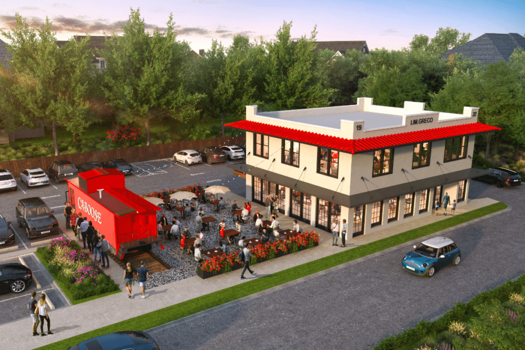 Transformed Century-Old Building To Feature Grocery, Restaurant, Renovated Caboose, And More This Fall