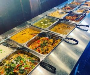 Curry buffet from Amar Indian Cuisine in Houston