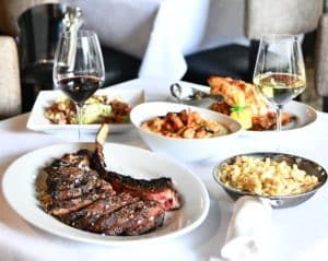 Feast from Mastro’s Steakhouse in Houston