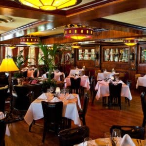 Interiors at Pappas Bros. Steakhouse in Houston