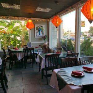 Interiors and seating at Vietnam Coast Restaurant